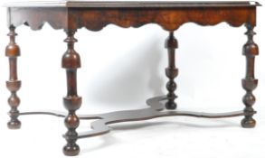 19TH CENTURY MAHOGANY AND SPECIMEN WOOD INLAID TABLE