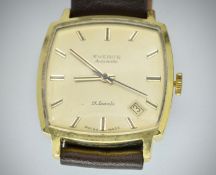 Mid Century Everite Automatic 21 Jewels Shockproof Gents Wristwatch