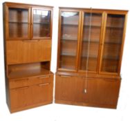 LATE 20TH CENTURY UNIFLEX DISPLAY CABINET SUITE