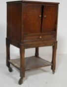 EDWARIAN ANTIQUE OAK SEWING BOX