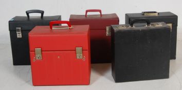 1960’S VINTAGE RETRO 20TH CENTURY RECORDS CARRY CASES