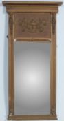 REGENCY REVIVAL ANTIQUE STYLE PIER MIRROR