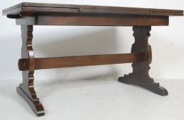 MID CENTURY OLD COLONIAL STYLE EXTENDING DINING TABLE