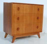 1970’S WHITE AND NEWTON TEAK WOOD CHEST OF DRAWERS