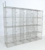 VINTAGE LATE 20TH CENTURY SCHOOL PIGEON HOLE SHELVES