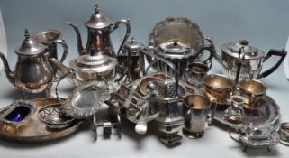 LARGE QUANTITY OF 20TH CENTURY SILVER PLATED WARE