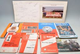 COLLECTION OF ARSENAL FOOTBALL CLUB RELATED EPHEMERA