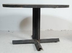 LARGE VINTAGE STYLE METAL FRAME FACTORY INDUSTRIAL TABLE
