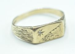 1980'S 9CT GOLD SIGNET RING