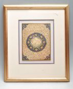 EARLY 20TH CENTURY INDIAN POLYCHROME PAINTING OF TWO DEER