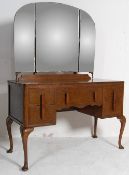1930’S QUEEN ANNE STYLE OAK DRESSING TABLE