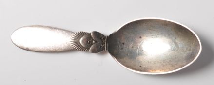 GEORG JENSEN CACTUS PATTERN CADDY SPOON