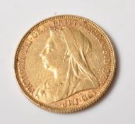 1901 VICTORIAN GOLD FULL SOVEREIGN