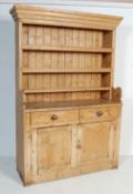 19TH CENTURY VICTORIAN PINE KITCHEN DRESSER