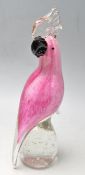 MURANO - ARCHIMEDE SEGUSO - RETRO VINTAGE LATE 20TH CENTURY STUDIO ART GLASS MURANO PARROT