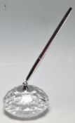 VINTAGE LATE 20TH CENTURY WATFORD CUT CRYSTAL PEN HOLDER