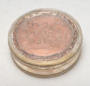 EARRLY 20TH CENTURY SILVER PLATED POWDER BOX