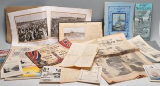 1920'S SPECIAL SERVICE SQUADRON WORLD CRUISE RELATED EPHEMERA