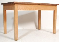 20TH CENTURY oak COUNTRY STYLE KITCHEN DINING TABLE