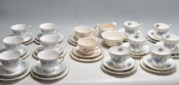 COLLECTION OF THREE ENGLISH BONE TEA SERVICE