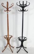 VINTAGE 20TH CENTURY THONEY STYLE HAT STAND & ANOTHER