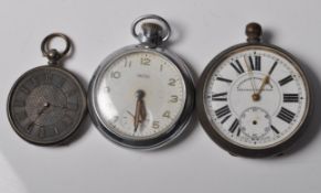 GROUP OF THREE 20TH CENTURY POCKET WATCHES