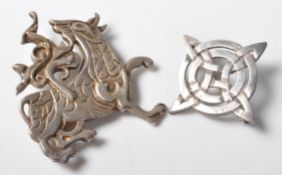 TWO OLA M GORIE SCOTTISH SILVER BROOCHES