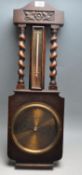 CIRCA 1930’S OAK CASE BANJO BAROMETER