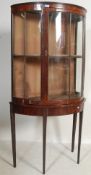 GEORGE III DEMI LUNE ROSEWOOD CABINET ON STAND
