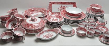 LARGE COLLECTION OF COPELAND SPODE CAMILLA PATTERN