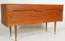 1970’S DANISH INSPIRED TEAK WOOD VENNER SIDEBOARD CREDENZA