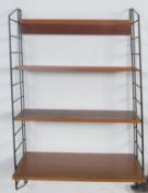 RETRO TEAK MODULAR SHELVES - MANNER OF LADDERAX