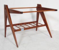 RETRO 20TH CENTURY DANISH INSPIRED TEAK MAGAZINE RACK
