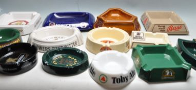 LARGE COLLECTION OF PROMOTIONAL ADVERTISING PUB ASHTRAYS