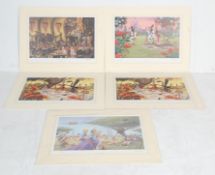 AFTER RODNEY MATTHEWS - FOUR LIMITED EDITION ALICE AND WONDERLAND SIGNED