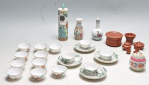 COLLECTION OF VINTAGE MID 20TH CENTURY CHINESE REPUBLIC POTTERY AND PORCELAIN