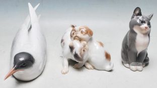 COLLECTION OF THREE VINTAGE SCANDINAVIAN ANIMAL FIGURINES