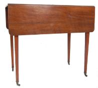 GEORGE III 19TH CENTURY MAHOGANY DROP LEAF PEMBROKE TABLE