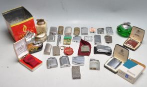 COLLECCTION OF MIXED CIGARETTE AND TABLE LIGHTERS