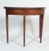 19TH CENTURY GEORGE III MAHOGANY CARD GAMES TABLE