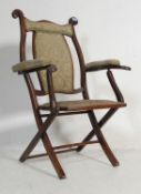 ANTIQUE EALRY 20TH CENTURY EDWARDIAN FOLDING STEAMER CHAIR