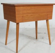 RETRO 20TH CENTURY DANISH INSPIRED TEAK WOOD SEWING BOX