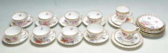 COLLECTION 19TH CENTURY DRESDEN PORCELAIN CHINA