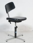 VINTAGE RETRO 1970’S ENGINEER STOOL / MACHINIST STOOL