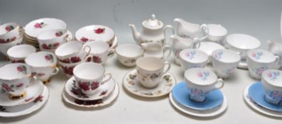 LARGE COLLECTION OF ENGLISH BONE CHINA TEA SETS