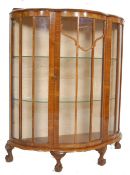 1930’S WALNUT CHINA DISPLAY CABINET