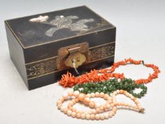 COLLECTION OF THREE LATE 20TH CENTURY VINTAGE NECKLACES