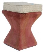 ANTIQUE VICTORIAN HOUR GLASS BEDROOM BOUDOIR STOOL