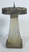 LATE 20TH CENTURY COMPOSITE GARDEN STONE SUNDIAL