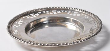 MID CENTURY CANADIAN SILVER PIN DISH